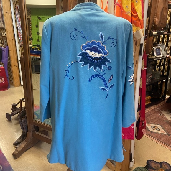 Vintage Indigo Moon Embroidered Jacket - Picture 2 of 7